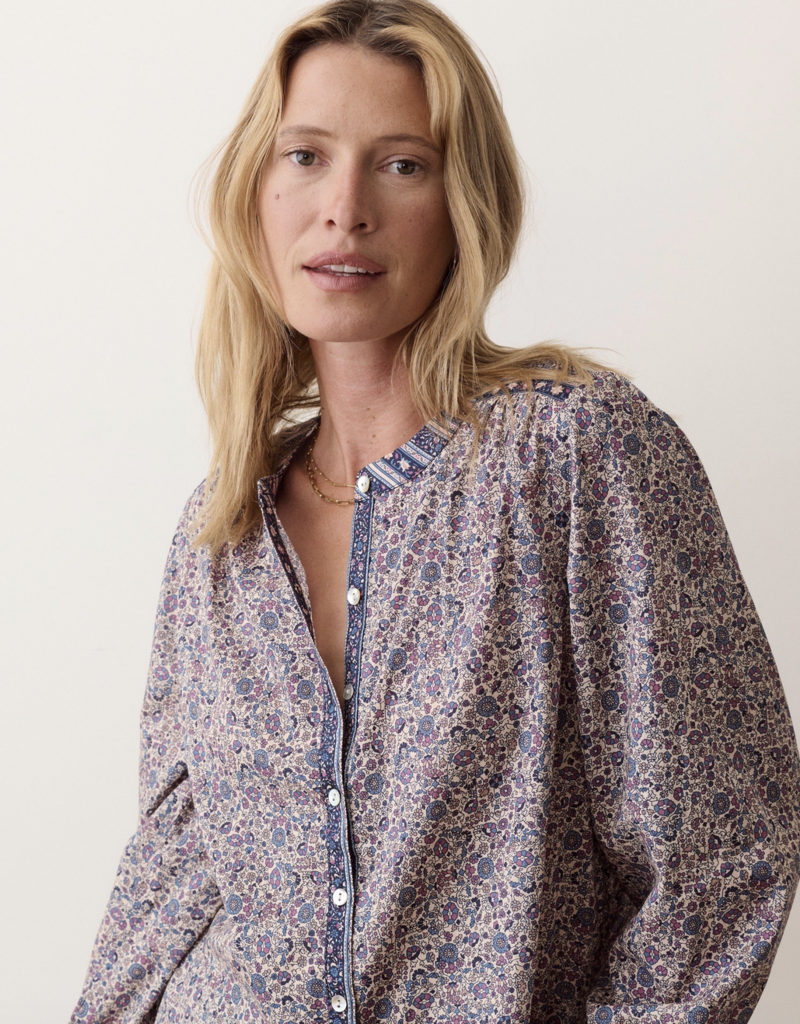 Marine Layer Vivian Button Through Blouse