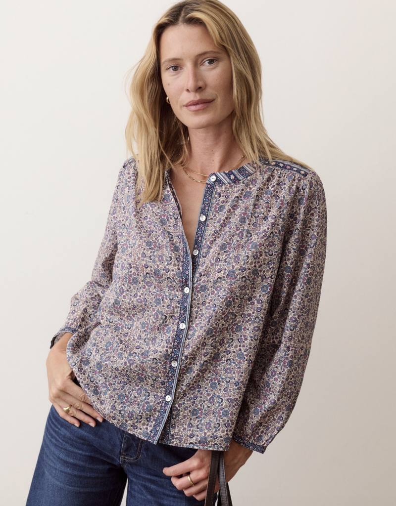 Marine Layer Vivian Button Through Blouse
