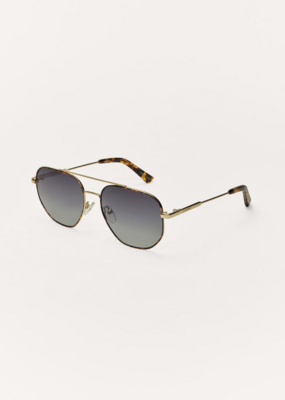 Z Supply Highway Tortoise-Gold Gradient Sunglasses