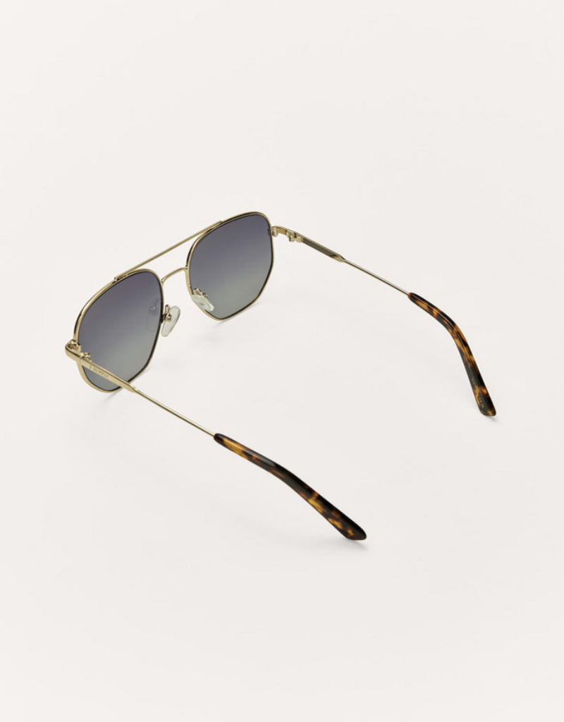 Z Supply Highway Tortoise-Gold Gradient Sunglasses
