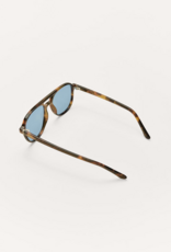 Z Supply Tourist Tortoise Blue Sunglasses