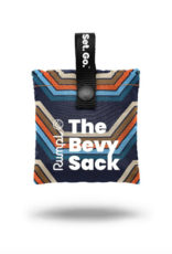 Rumpl Bevy Sack - Midnight Retro Stripes