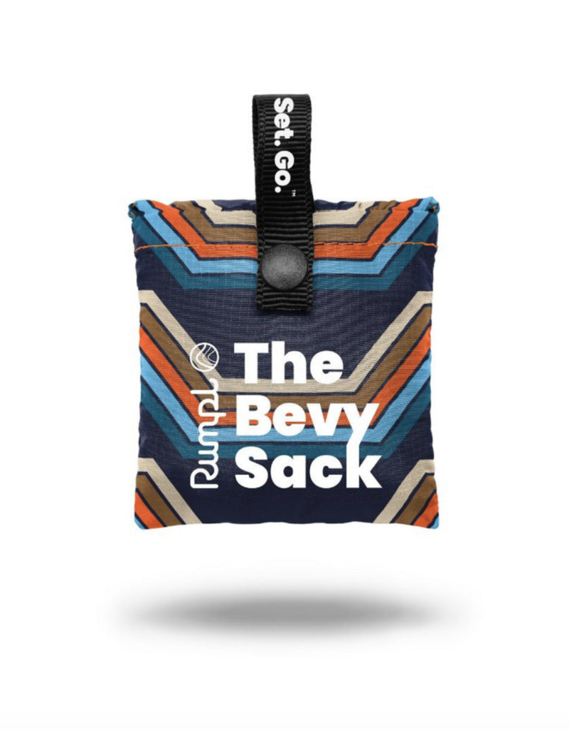 Rumpl Bevy Sack - Midnight Retro Stripes
