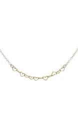 Freshie & Zero Bitsy Hearts Necklace 16"
