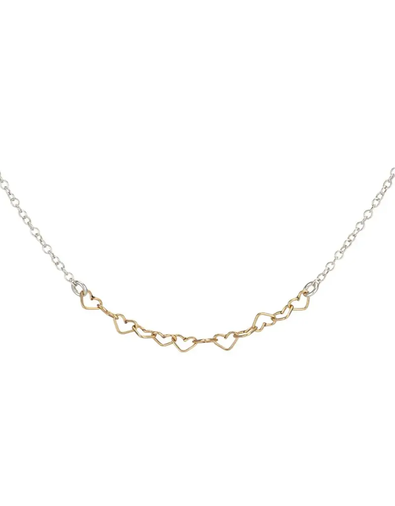 Freshie & Zero Bitsy Hearts Necklace 16"
