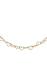 Freshie & Zero Bitsy Hearts Necklace 16"