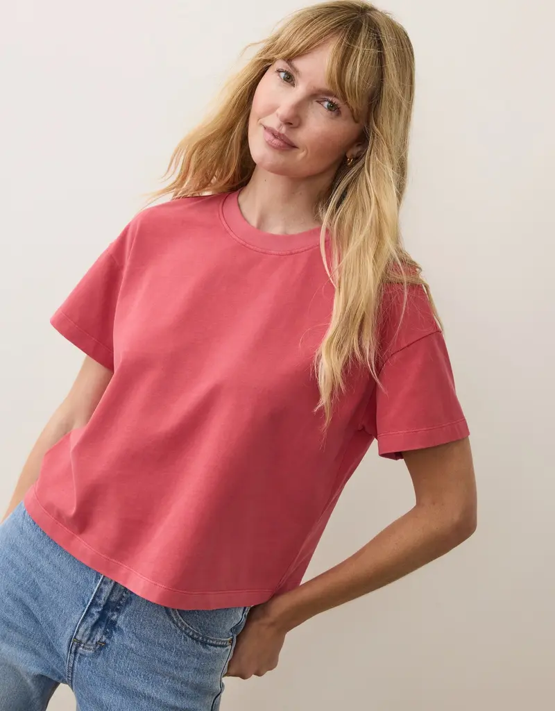 Marine Layer Luxe Jersey Crew Tee
