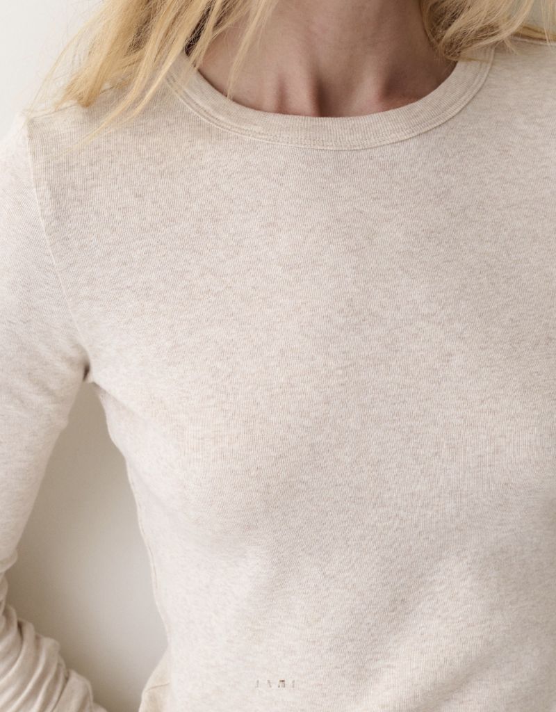 Marine Layer Mini Rib Long Sleeve Crew Tee
