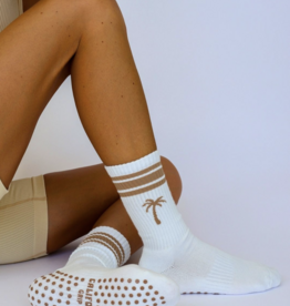 California Grip Socks The Palm Grip Sock - Khaki