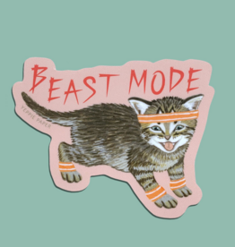 Yeppie Paper Beast Mode Kitten Sticker
