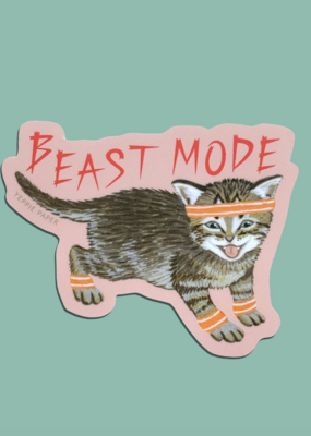 Yeppie Paper Beast Mode Kitten Sticker
