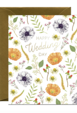 Yeppie Paper Flower Wedding Congrats Card