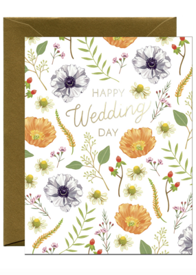 Yeppie Paper Flower Wedding Congrats Card