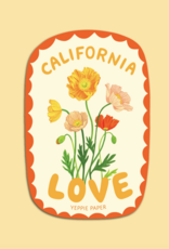 Yeppie Paper California Love Poppies Wildflower Sticker