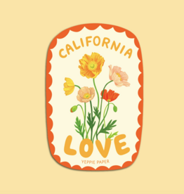 Yeppie Paper California Love Poppies Wildflower Sticker