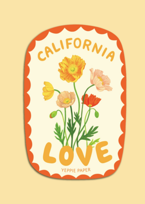 Yeppie Paper California Love Poppies Wildflower Sticker