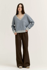 Grade and Gather Stripe V-Neck Sweater