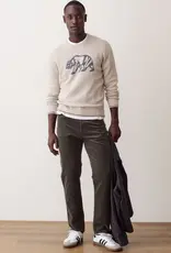 Marine Layer Varsity Intarsia Crew Sweater