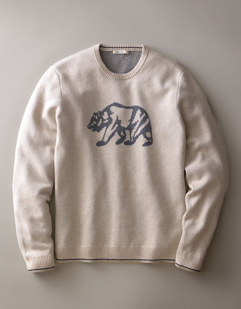 Marine Layer Varsity Intarsia Crew Sweater