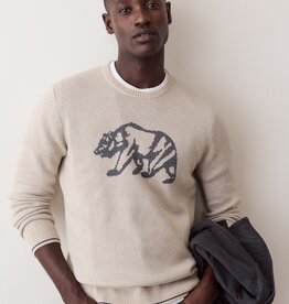 Marine Layer Varsity Intarsia Crew Sweater