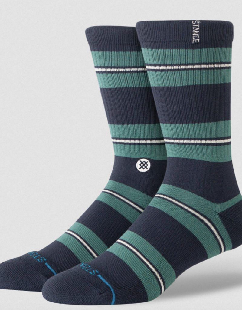 Stance L Caesar Stripe Crew- Green