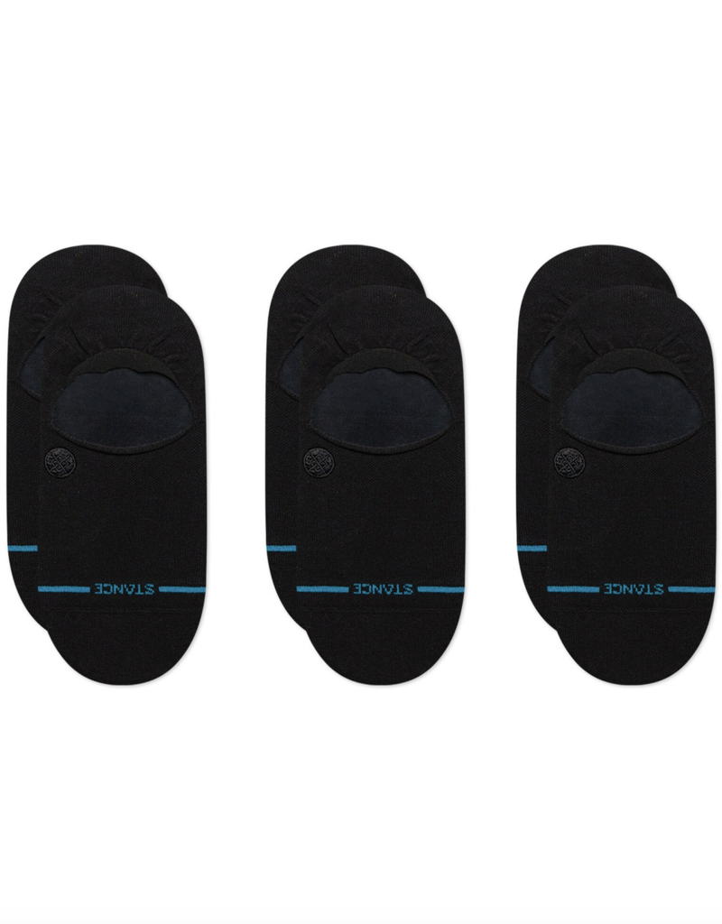 Stance Icon No Show 3 Pack Black Large