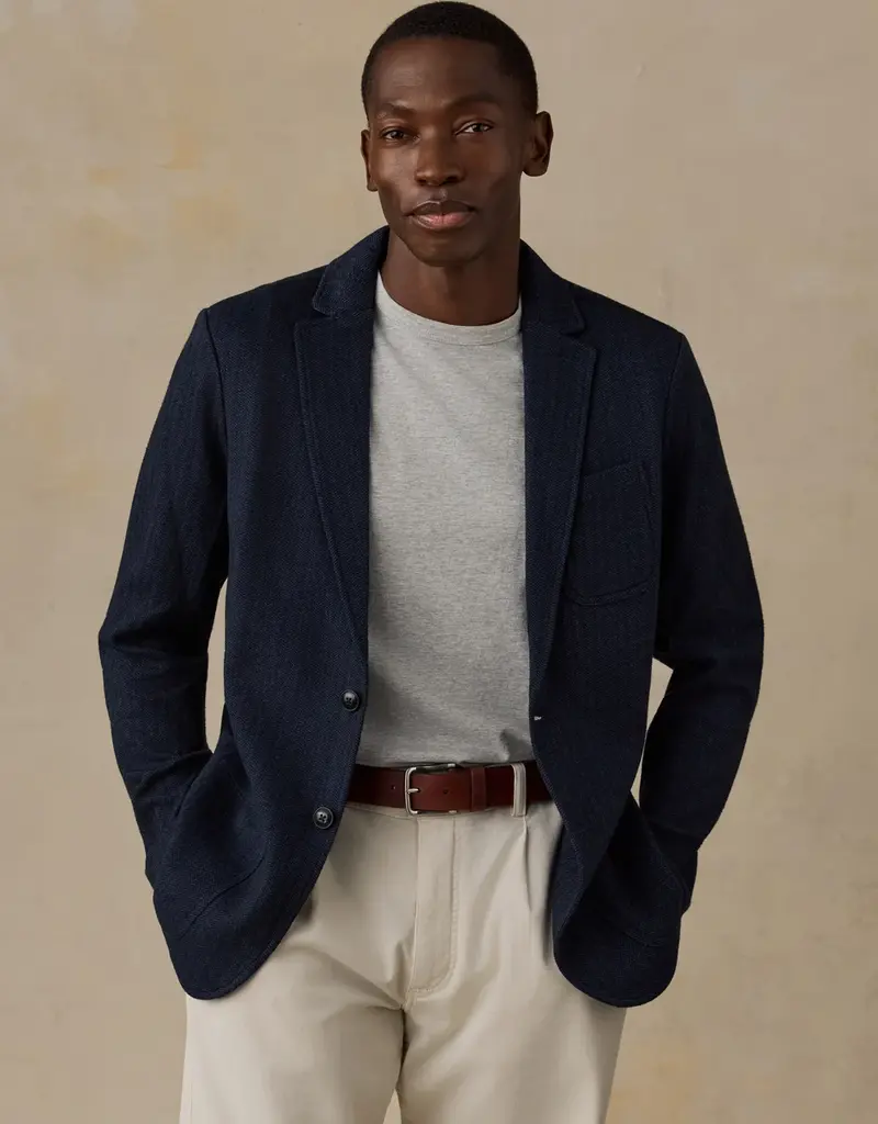 Faherty Inlet Knit Tweed Blazer