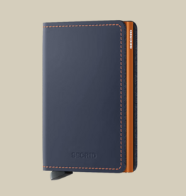 Secrid Slimwallet Matte Nightblue & Orange