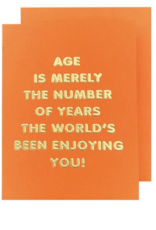 The Social Type Age is a Number Birthday Card