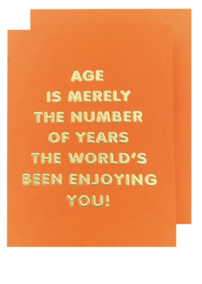 The Social Type Age is a Number Birthday Card
