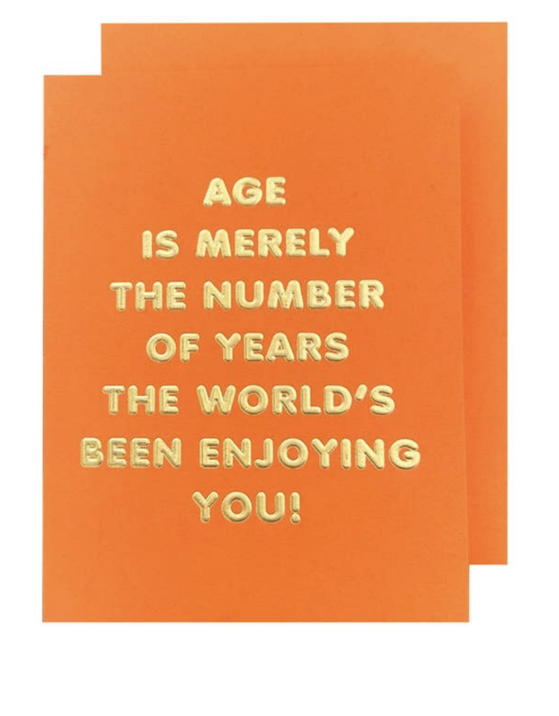 The Social Type Age is a Number Birthday Card