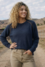 Sundry Clothing Baseball Stitch Saddle Shoulder Sweater