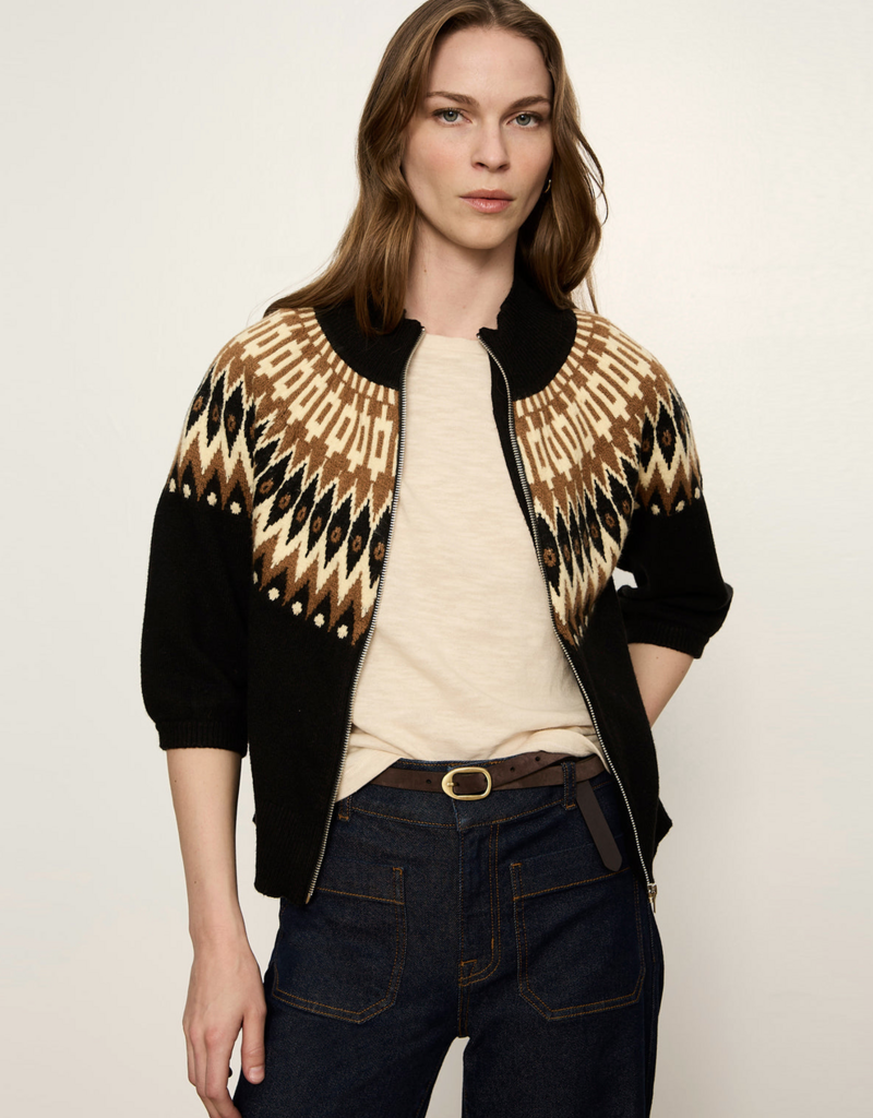 Sanctuary Fairisle Zip-Up