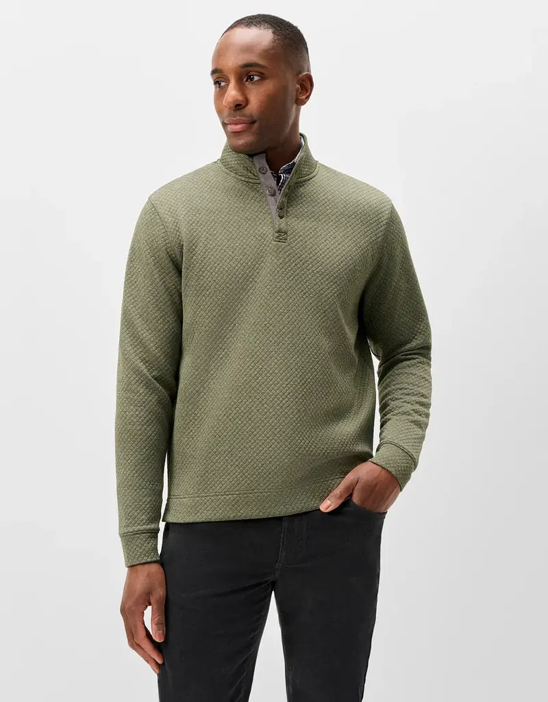 Johnnie-O Quilted Henley Pullover