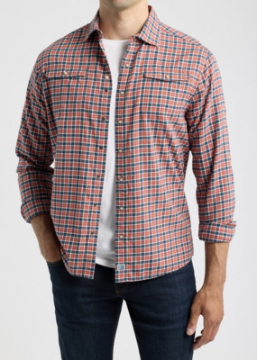 Johnnie-O Snap Check Button Up