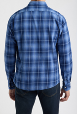 Johnnie-O Snap Indigo Plaid Button Up