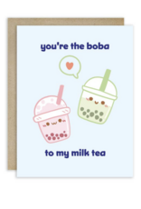 Cute Asian Cards Boba to My Milk Tea Card