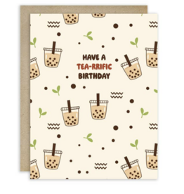 Cute Asian Cards Tea-riffic Milk Tea Card