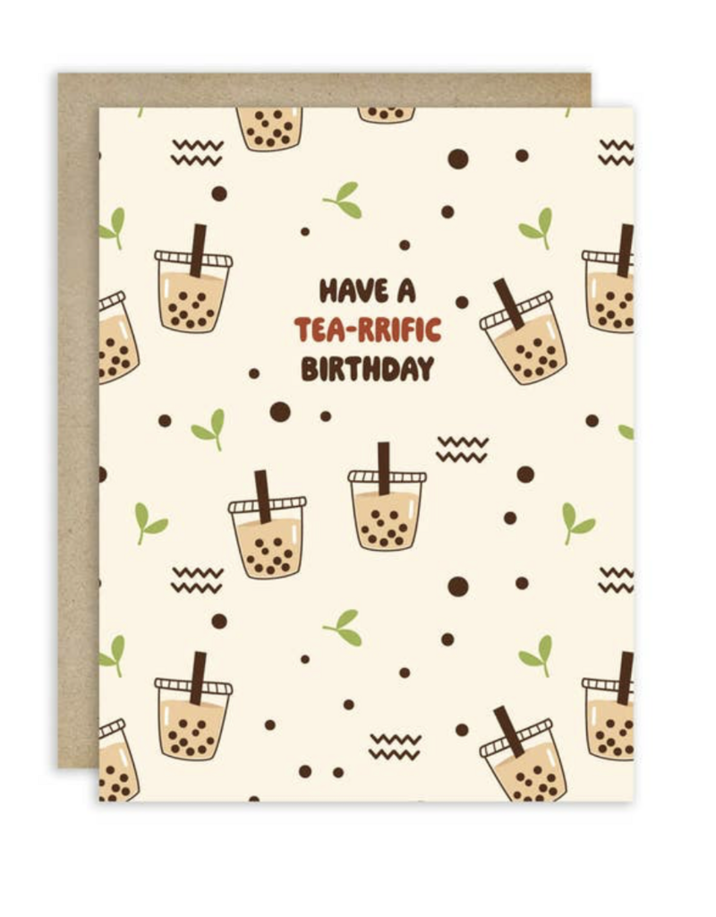 Cute Asian Cards Tea-riffic Milk Tea Card