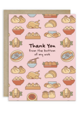 Cute Asian Cards Bottom of My Wok Thank You Card