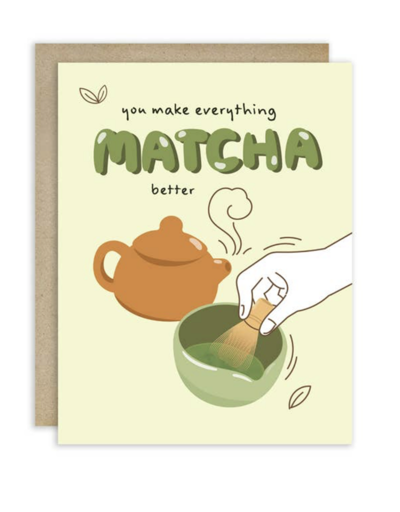 Cute Asian Cards Matcha Better