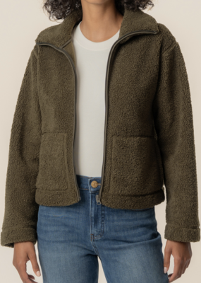 Kut from the Kloth Dena Faux Shearling Zip Up