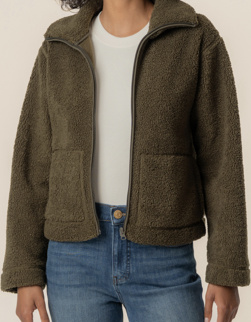Kut from the Kloth Dena Faux Shearling Zip Up