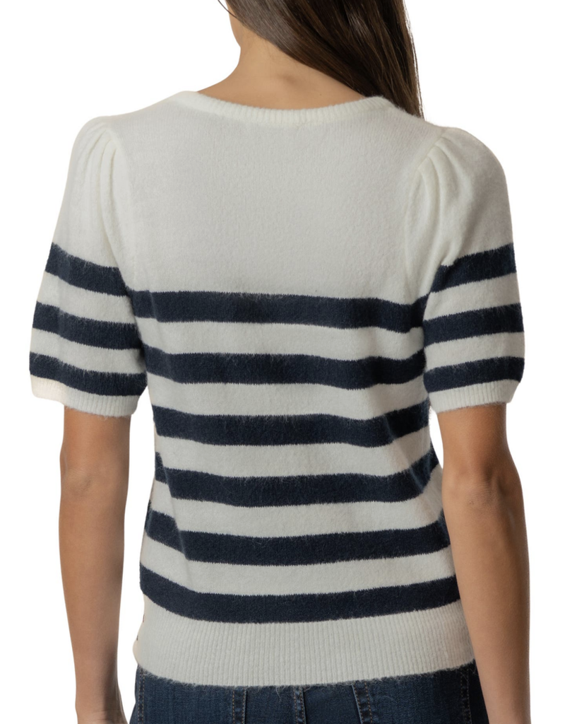 Kut from the Kloth Monika SS Stripe Sweater