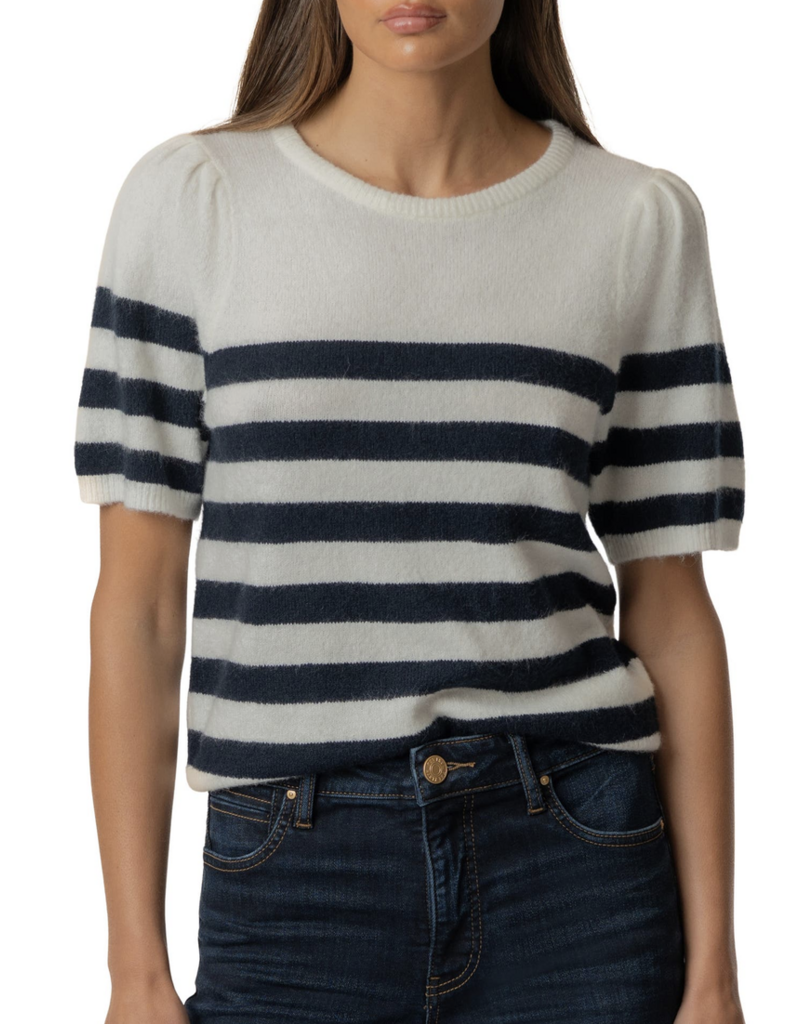 Kut from the Kloth Monika SS Stripe Sweater