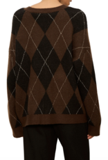 Sanctuary Argyle Crew Pullover