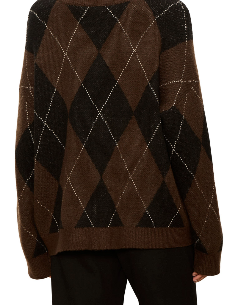 Sanctuary Argyle Crew Pullover