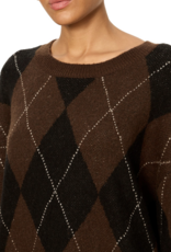 Sanctuary Argyle Crew Pullover