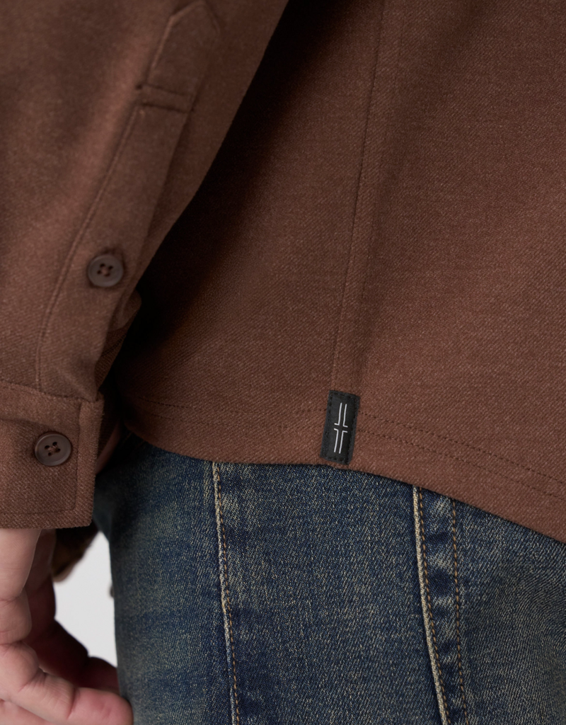 Liverpool Long Sleeve Button Up Knit Shirt
