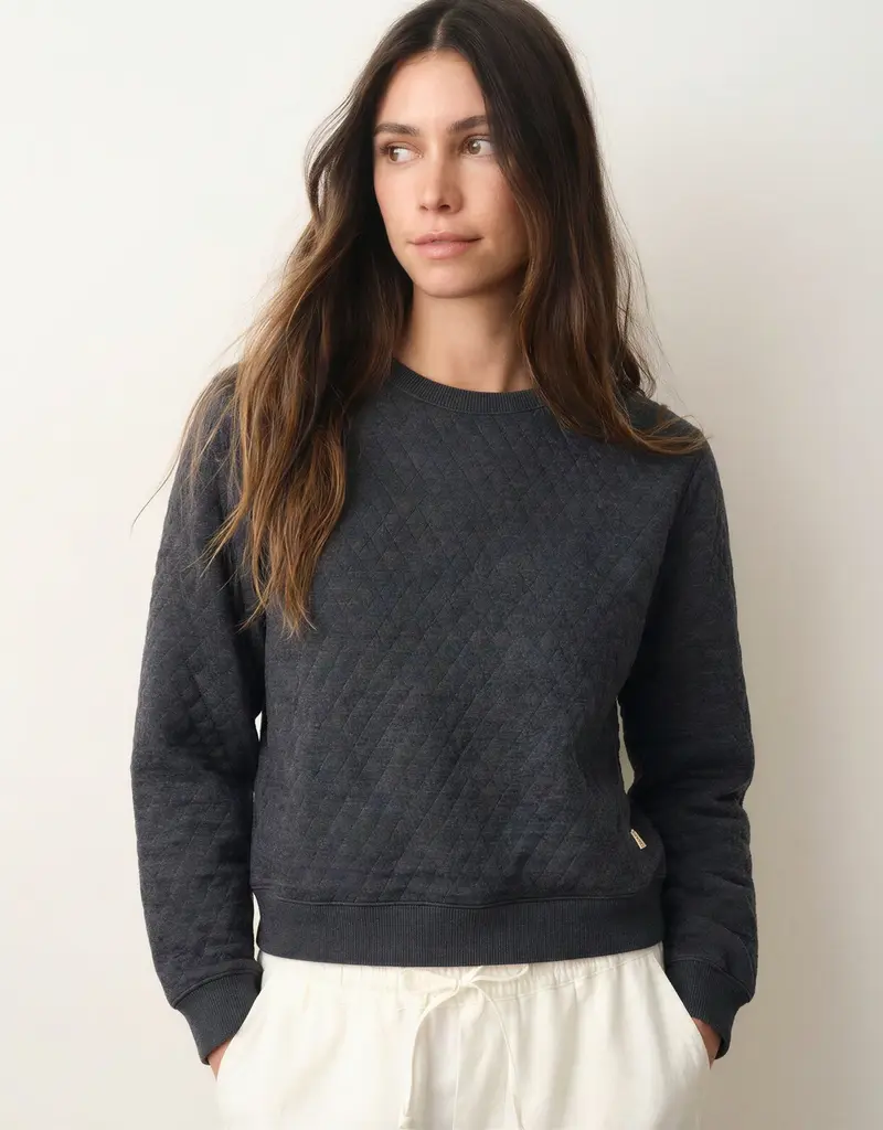 Marine Layer Corbet Quilted Crewneck